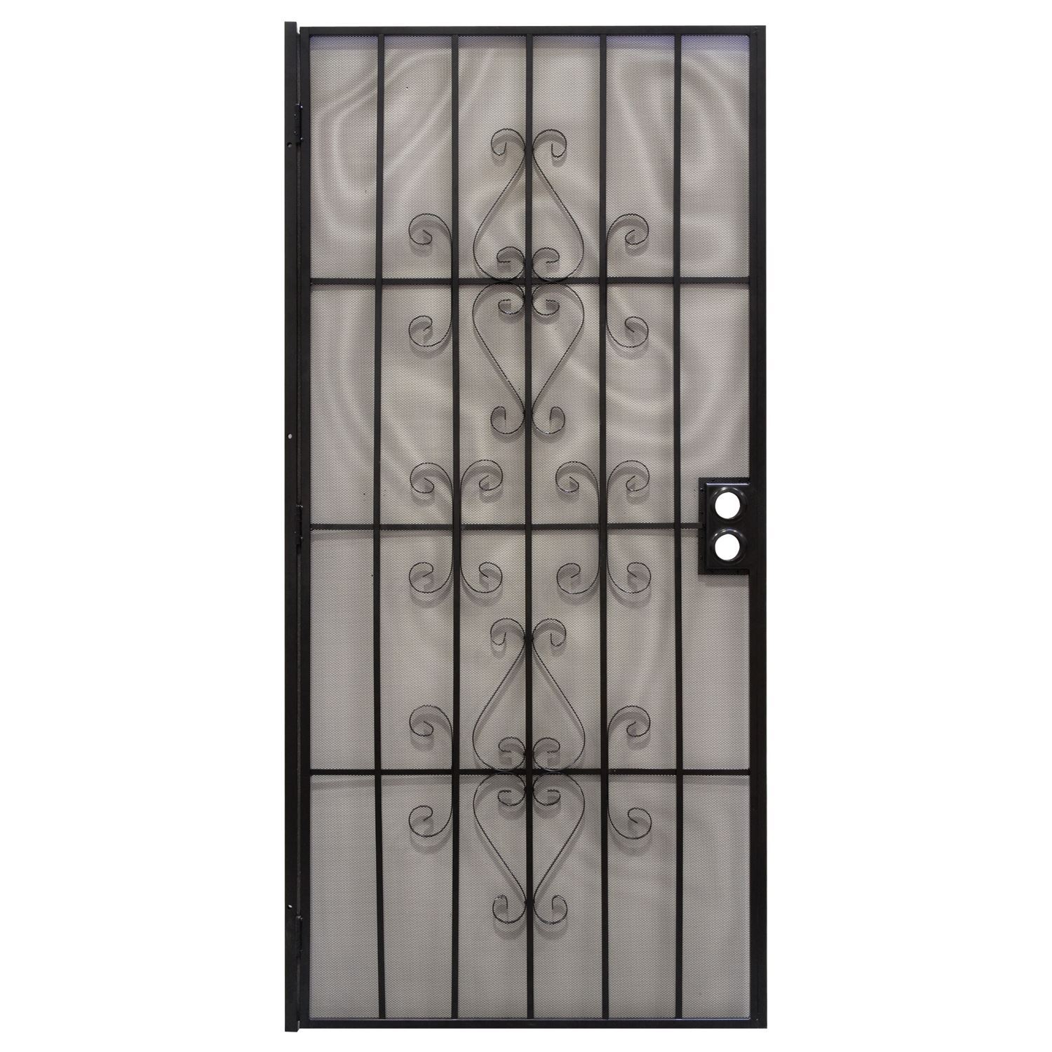 Picture of 3851BK3068 - 36 in. Black Orleans Steel Security Door